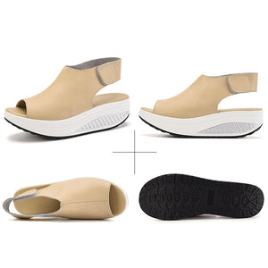 Women's Comfort Peep Toe Walking Wedges Sandals