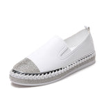 New Style Women Genuine Leather Creepers Flats