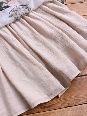 Cotton Linen Irregular Large Size Dress