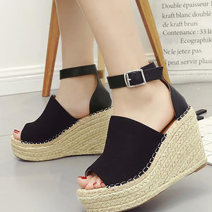 Espadrilles Daily Nubuck Creepers Wedges Sandals