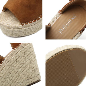 Espadrilles Daily Nubuck Creepers Wedges Sandals