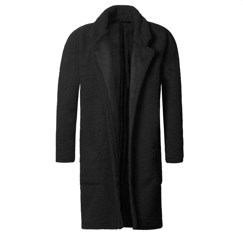 Double Side Wearable Thicken Fur Warm Wool Blend Coat