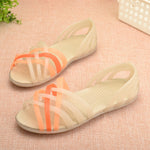 Women Jelly Shoes Rianbow Summer Sandals
