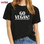 Go Vegan Printed T Shirt