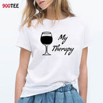 Fashion Wine Printed Women T Shirt