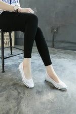 New Canvas Nurse Shoes Solid Women Platform Casual Shoes