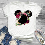 2019 Women Minnie T-Shirt Mouse Micky Ear Shirt Girl Tee