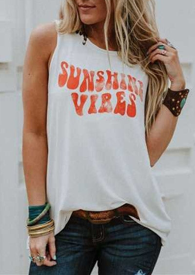 Sunshine Vibes Fashion Women Tank Top