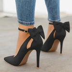 Women Pointed Toe Buckle Strap Butterfly Summer Sexy Party Shoes