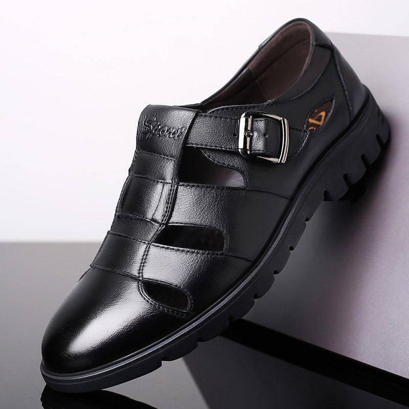 2019 New Men's Genuine Leather Sandals