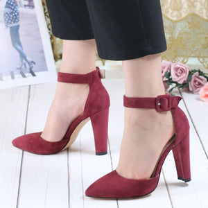 Fashion  Party Wedding Super Square Pointed Toe  High Heel