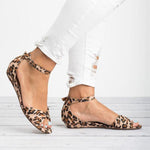 Casual Leopard  Adjustable Buckle Sandals